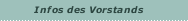 Infos des Vorstands